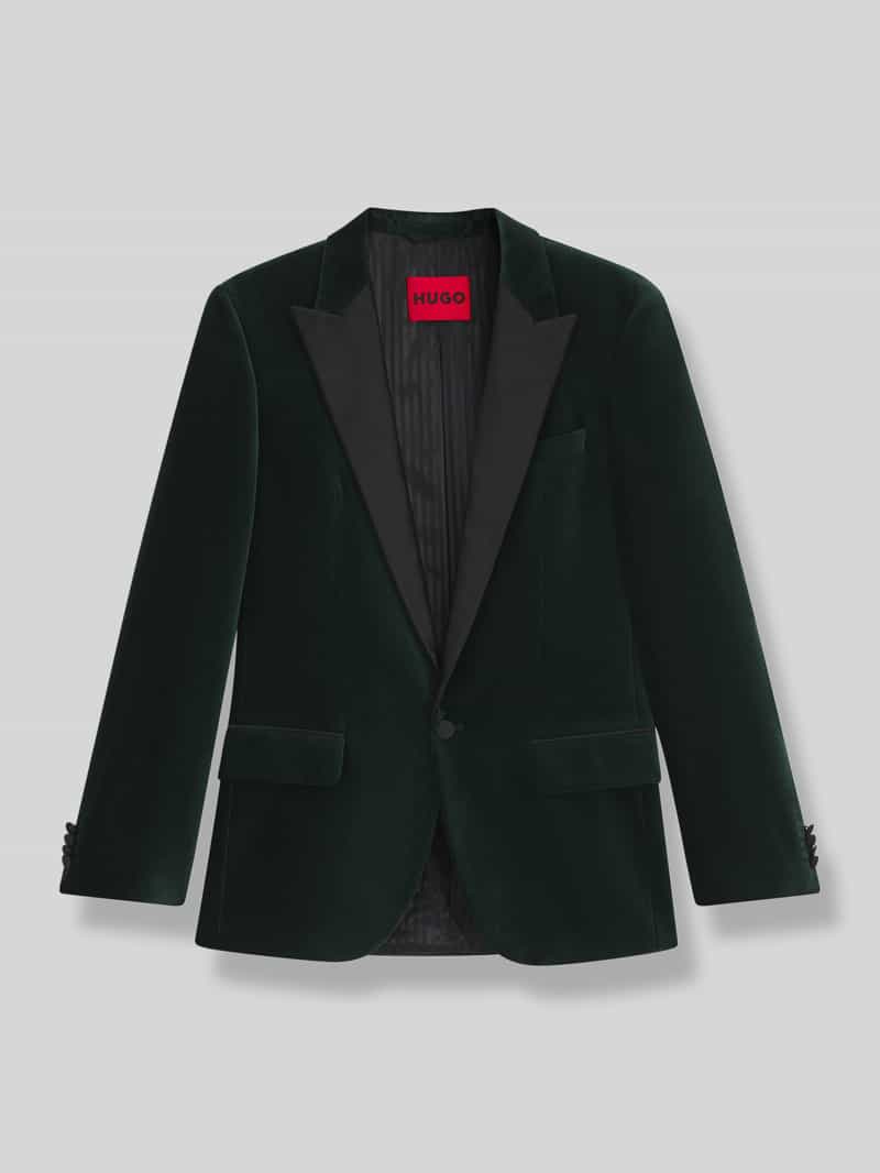 HUGO Slim fit smoking van katoenfluweel model 'HENRY254E1X'
