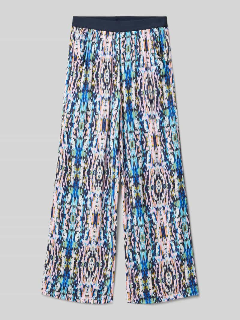 s.Oliver RED LABEL Wijde broek van gesatineerde viscose