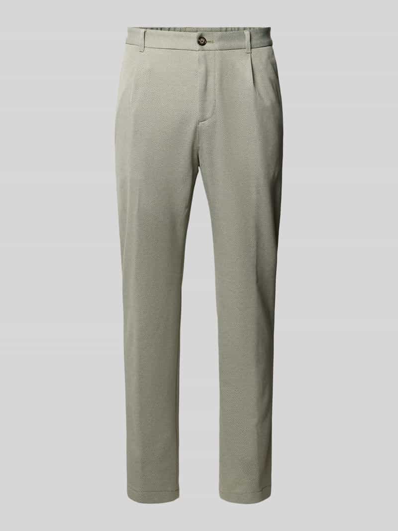 regular fit pantalon van viscosemix model 'Lester'