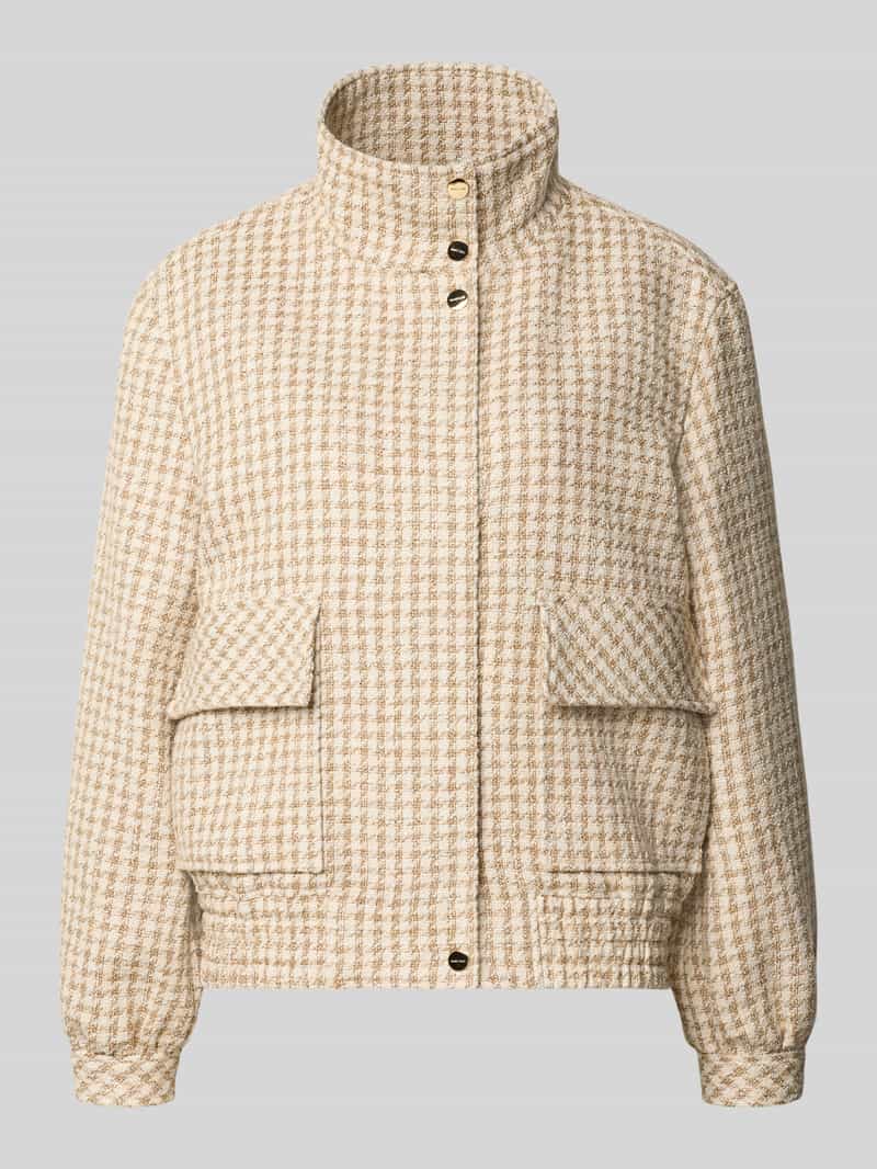 Jack in all-over look met klepzakken