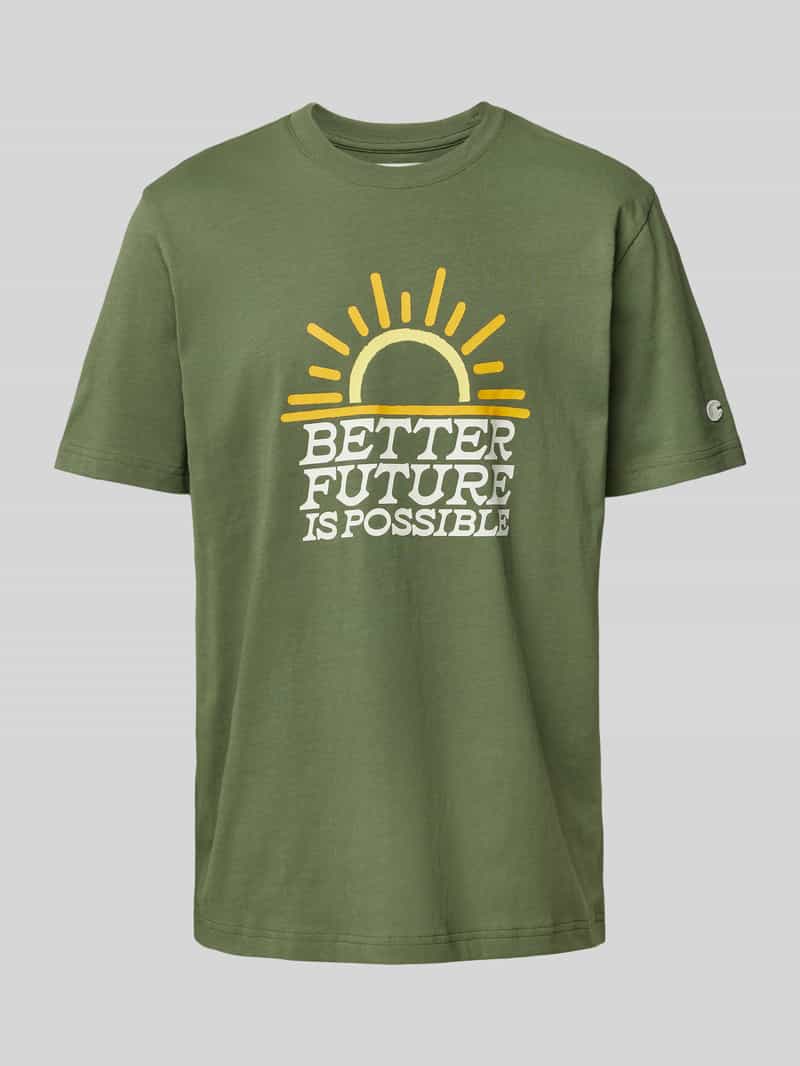 Champion T-shirt met labeldetails