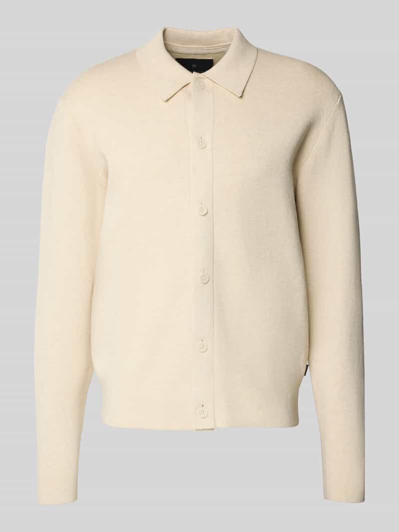 Jack & Jones Premium Gebreid jack met kentkraag model 'MILANO'
