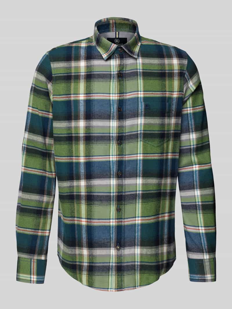 Lerros Regular fit vrijetijdsoverhemd met labelstitching