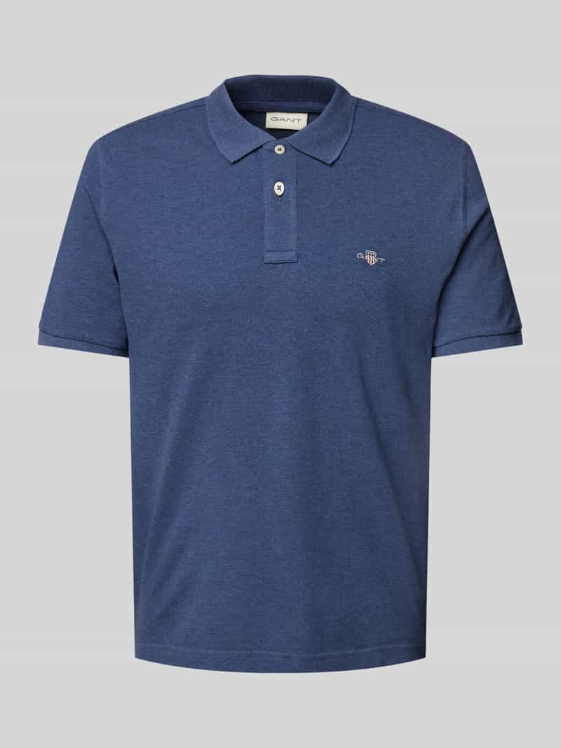 Gant Regular fit poloshirt met labelstitching