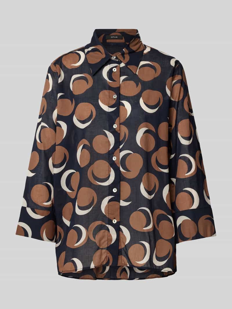 Opus Overhemdblouse met 3 4-mouwen
