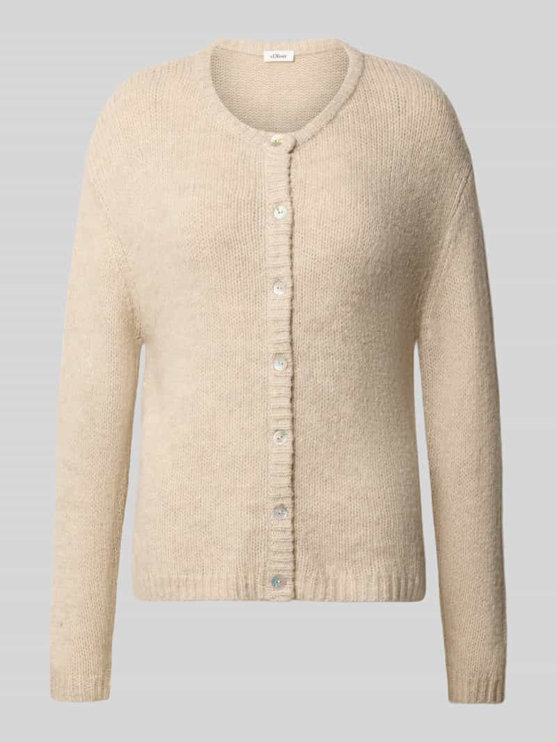 s.Oliver RED LABEL Regular fit gebreid jack van alpaca