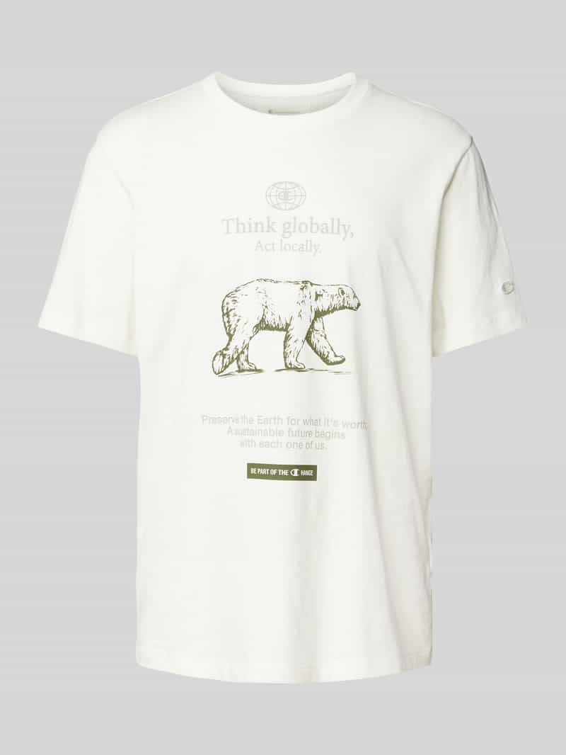 Champion T-shirt met labeldetails