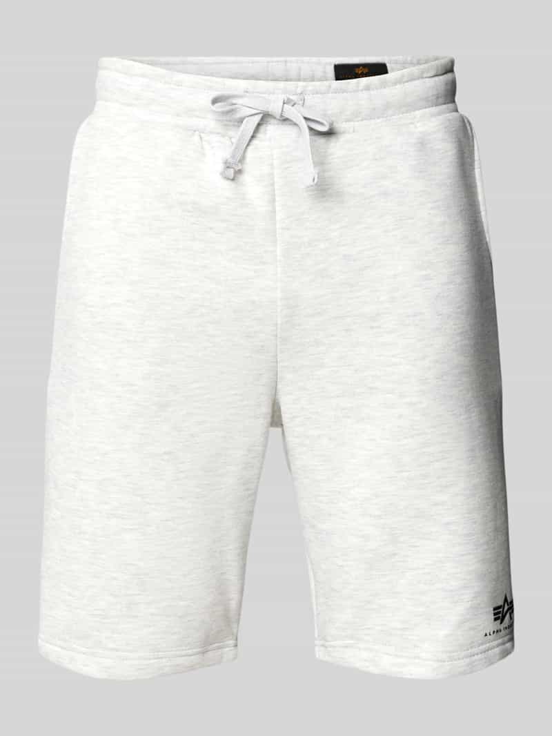 alpha industries Sweatshorts met elastische band en tunnelkoord