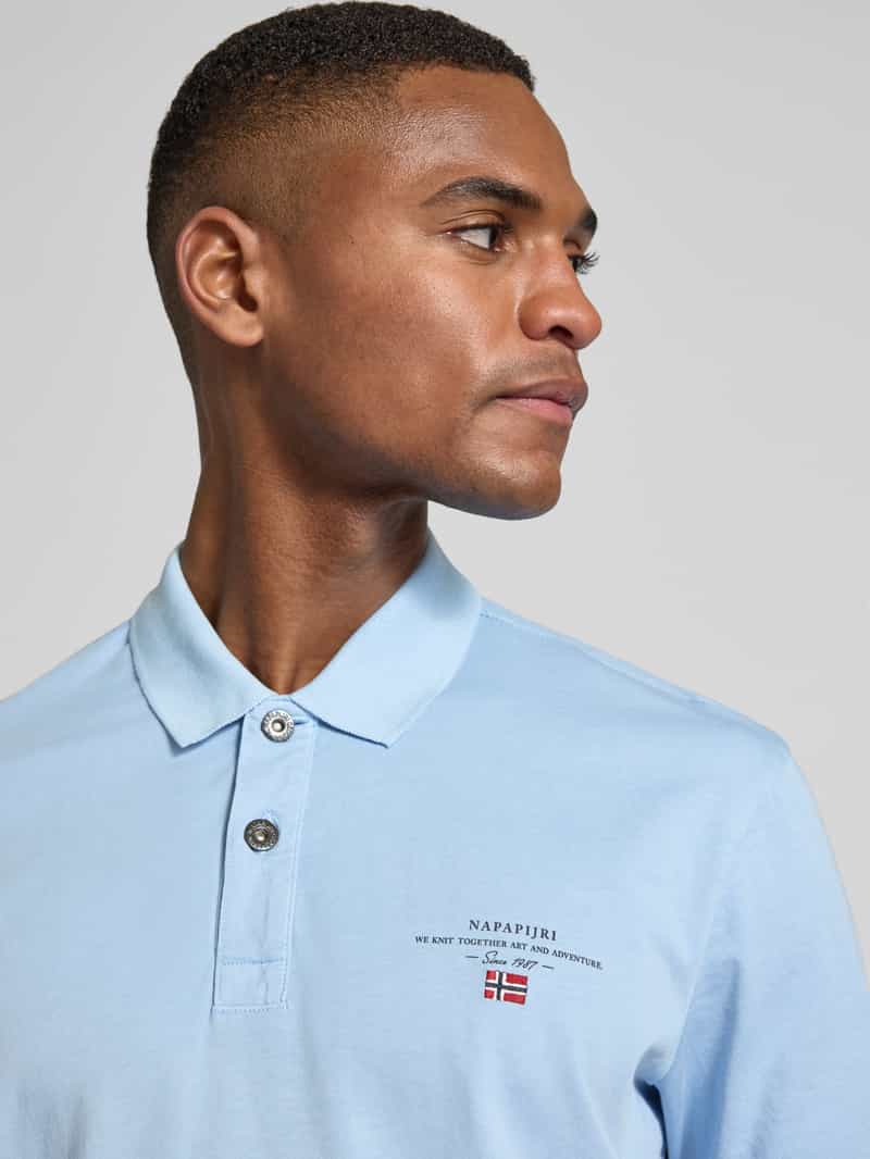Napapijri Regular fit poloshirt met labelstitching model 'elbas'
