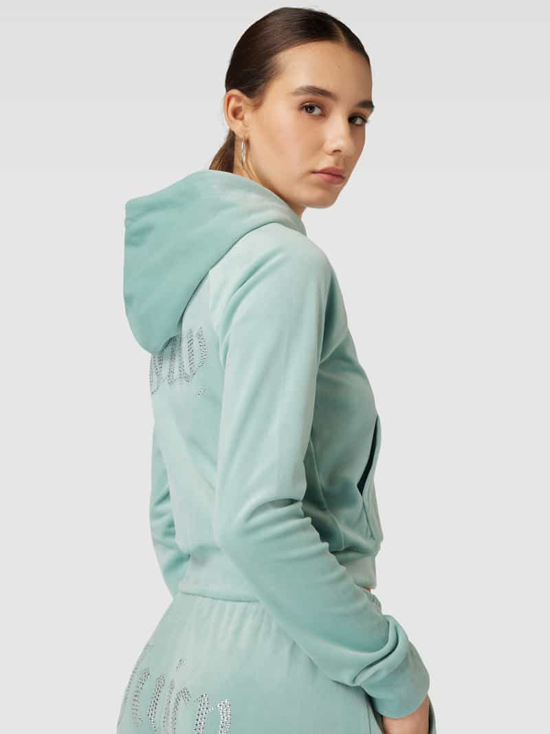 Juicy Couture Sweatjack met capuchon model 'MADISON'