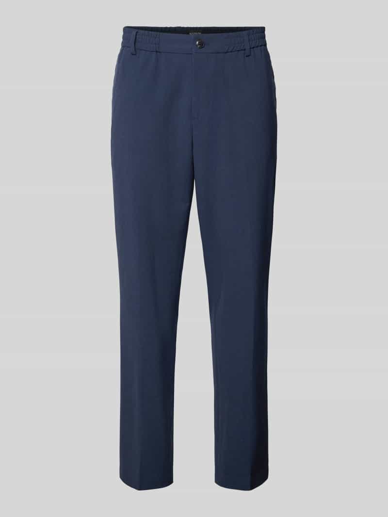 Scotch & Soda Slim fit broek met knoop- en ritssluiting