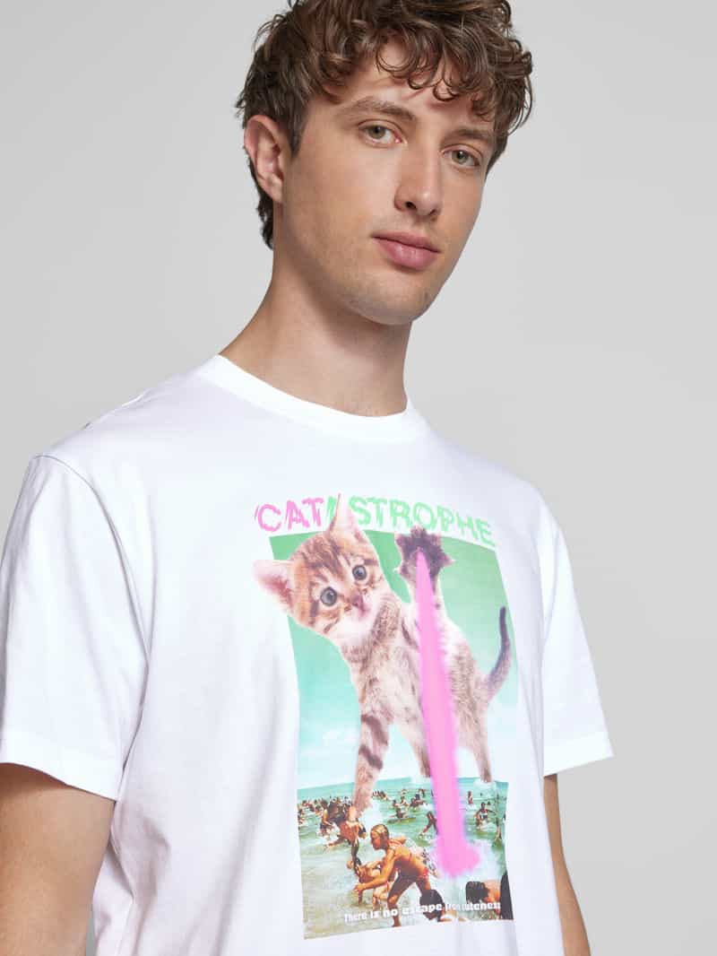 Dedicated T-shirt met ronde hals model 'Catastrophe'