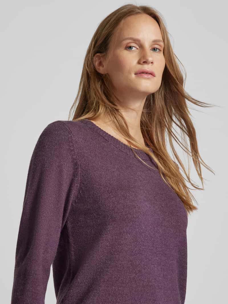 Vila Gebreide pullover met ribboorden model 'Viril'