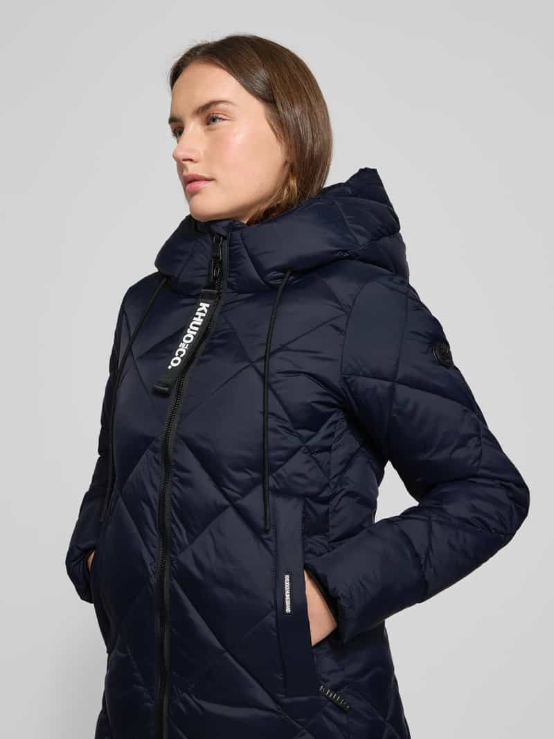 khujo Gewatteerde lange jas met capuchon model 'CILIA'