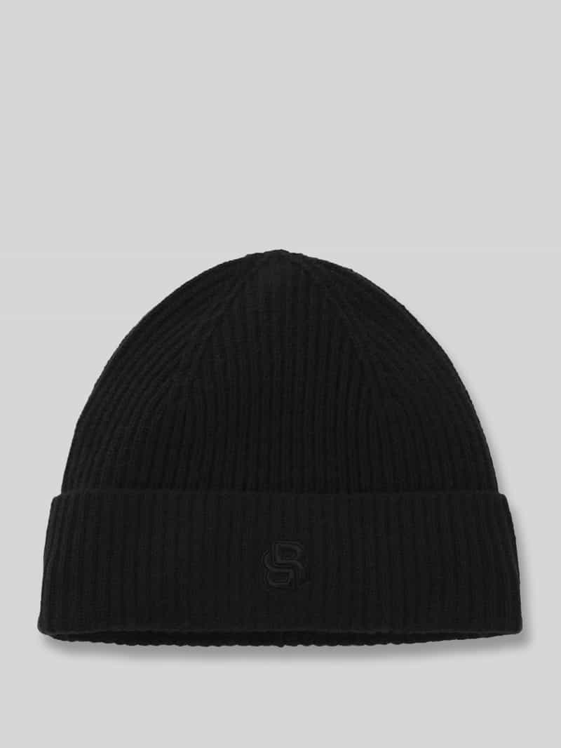 Boss Beanie van een mix van wol en kasjmier model 'LEAH'
