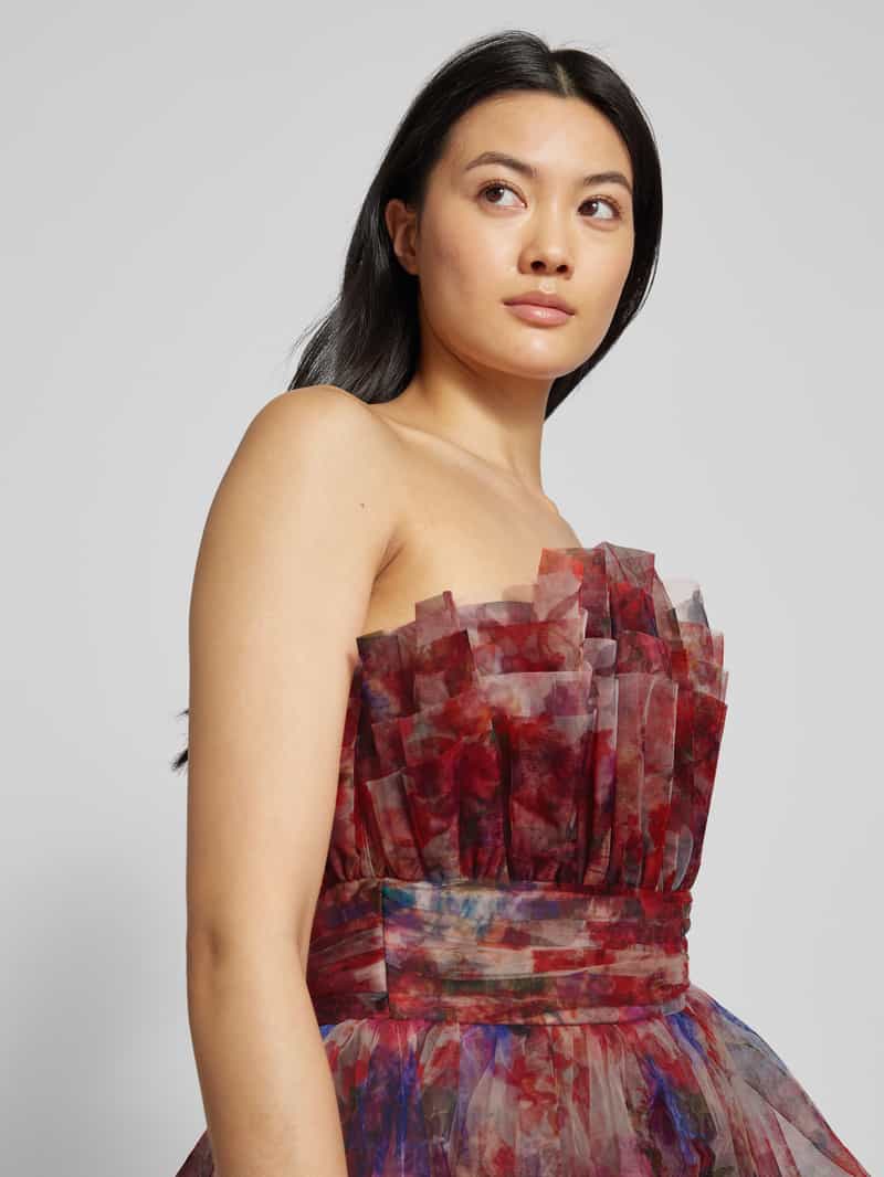 Lace & Beads Avondjurk met all-over motief