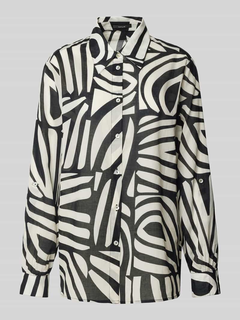 Opus Overhemdblouse met knoopsluiting model 'FUMINE'