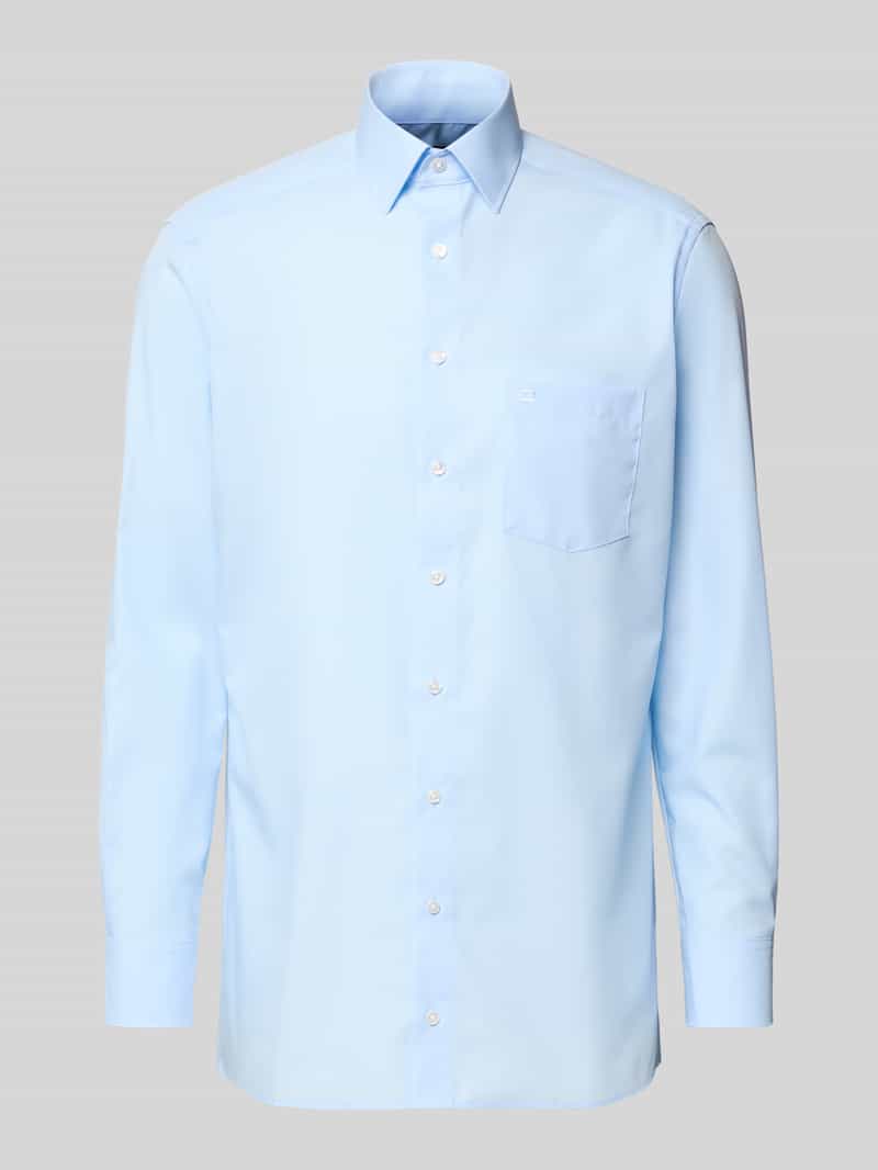 Olymp MODERN fit zakelijk hemd met knoopsluiting blauw, foto 6