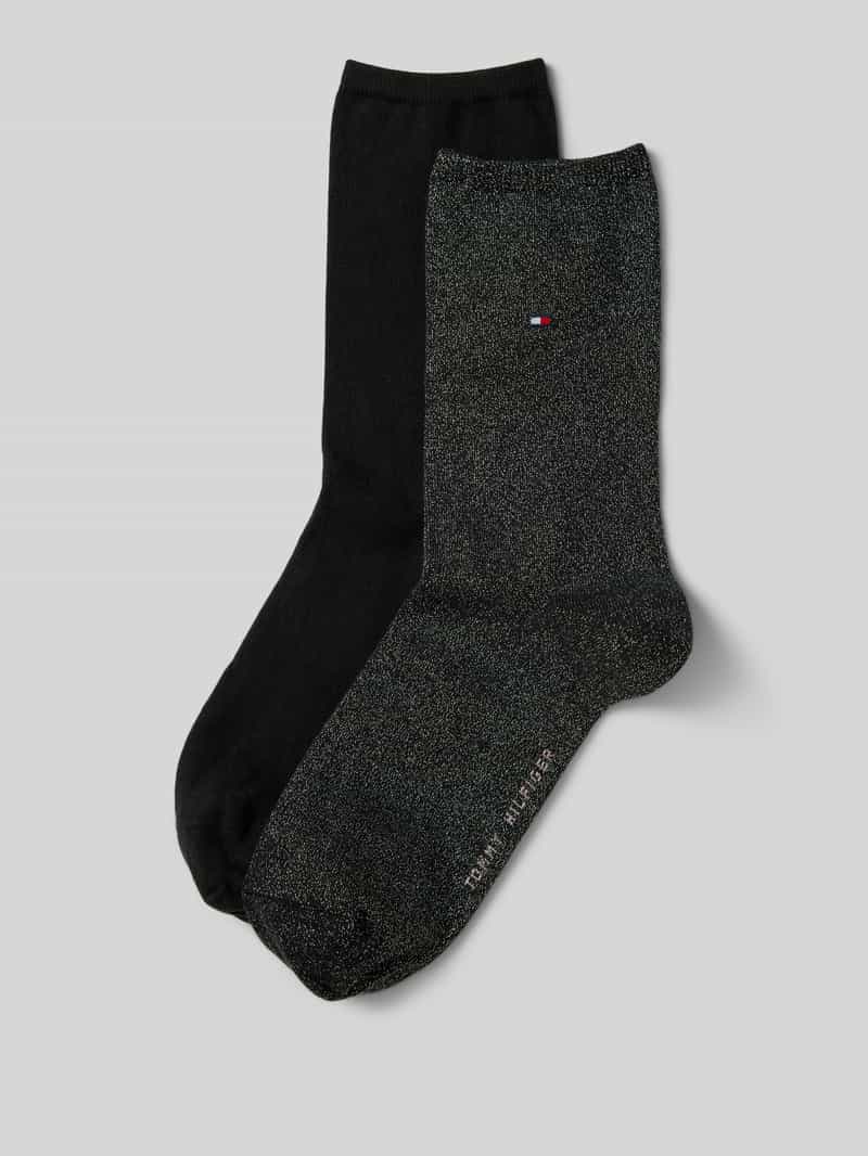 Tommy Hilfiger Sokken met labeldetail in een set van 2 paar