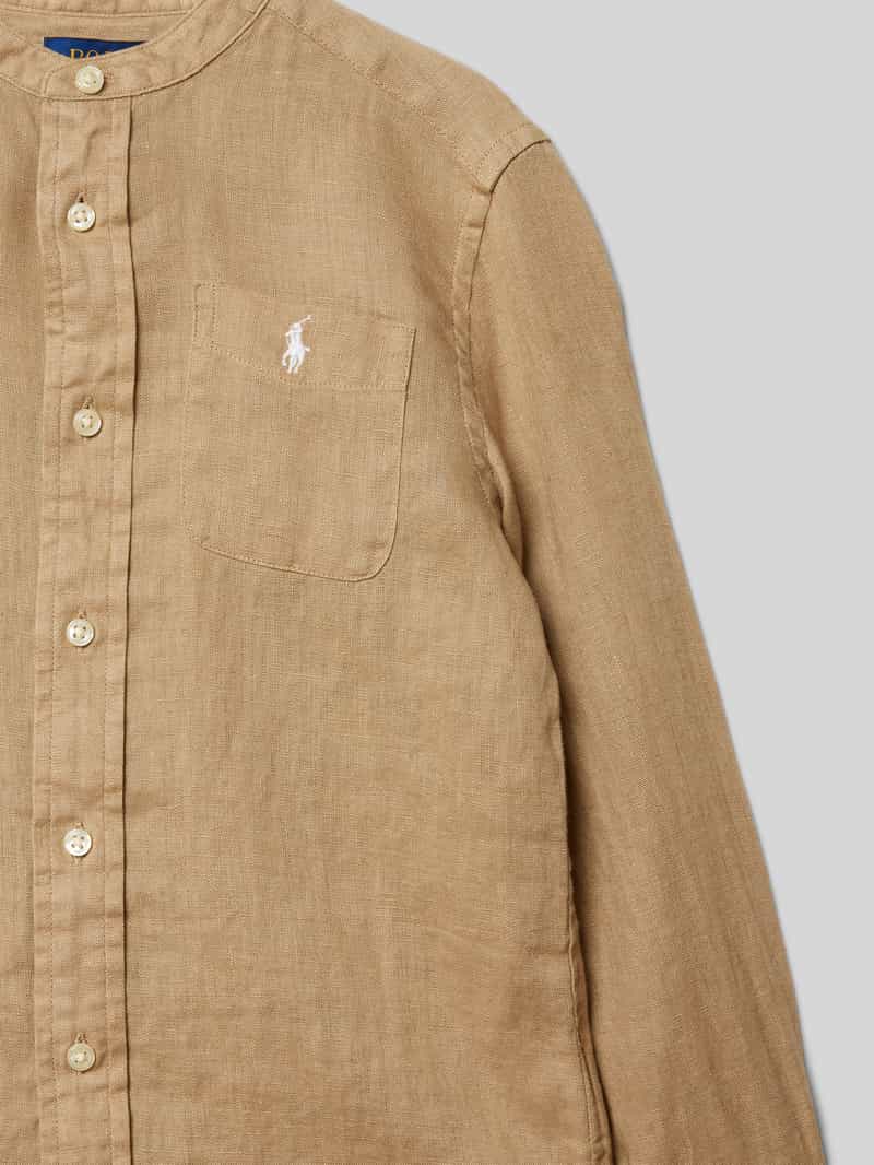 Polo Ralph Lauren Kids Linnen overhemd met borstzak model 'POSTBOY'