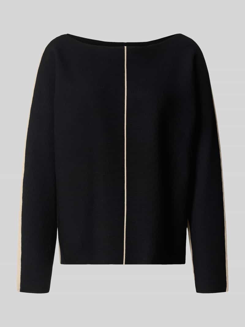 s.Oliver BLACK LABEL Comfort fit gebreide pullover met een anderskleurige achterkant