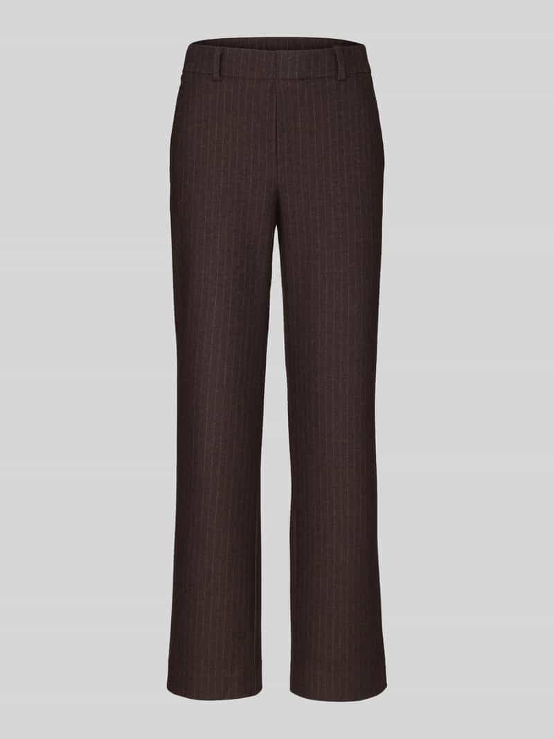 wide leg broek met riemlussen model 'Fenja'