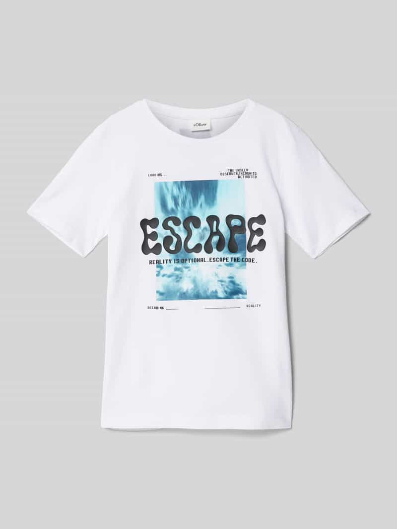 s.Oliver RED LABEL Regular fit T-shirt met motiefprint