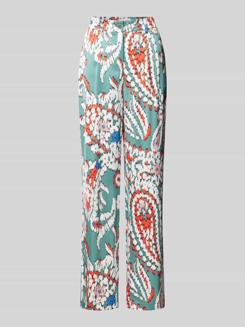 s.Oliver RED LABEL Regular fit stoffen broek met all-over print