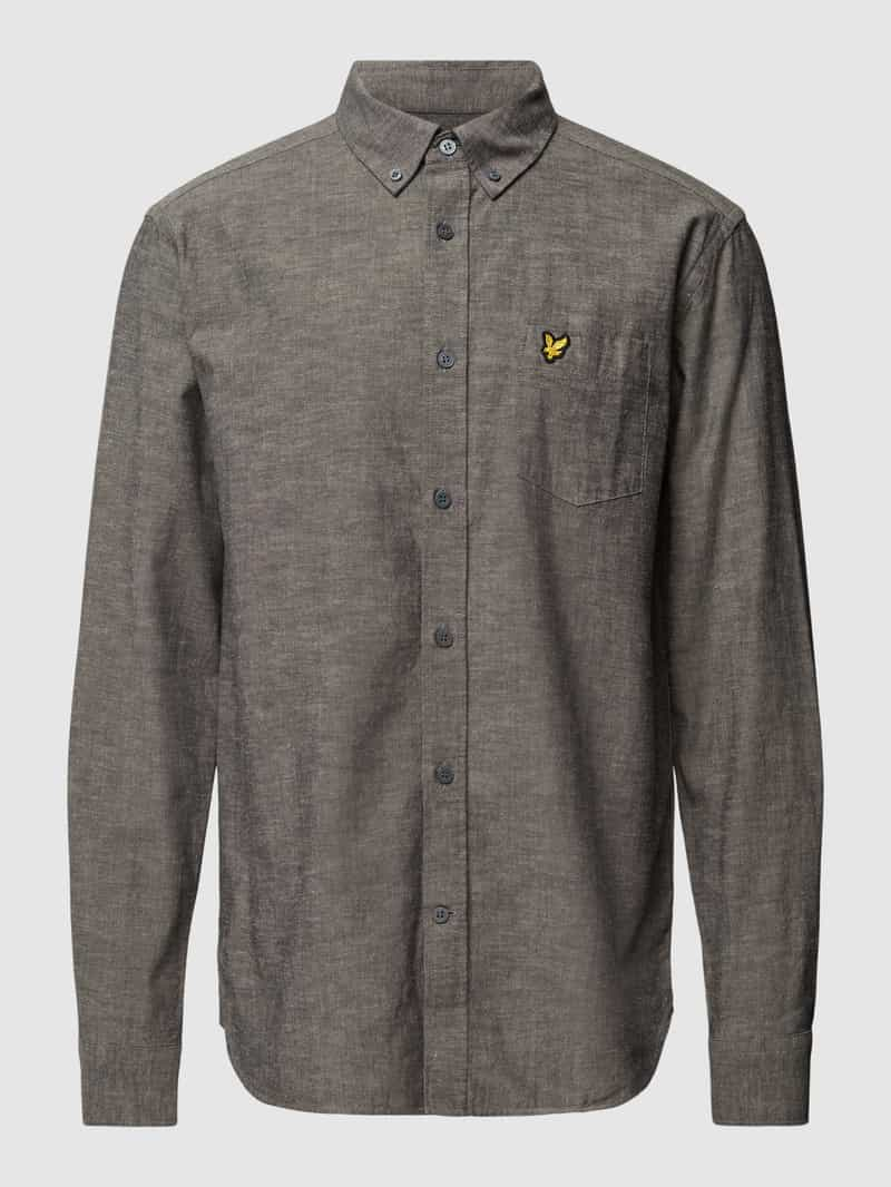 Lyle & Scott Slim fit vrijetijdsoverhemd met button-downkraag