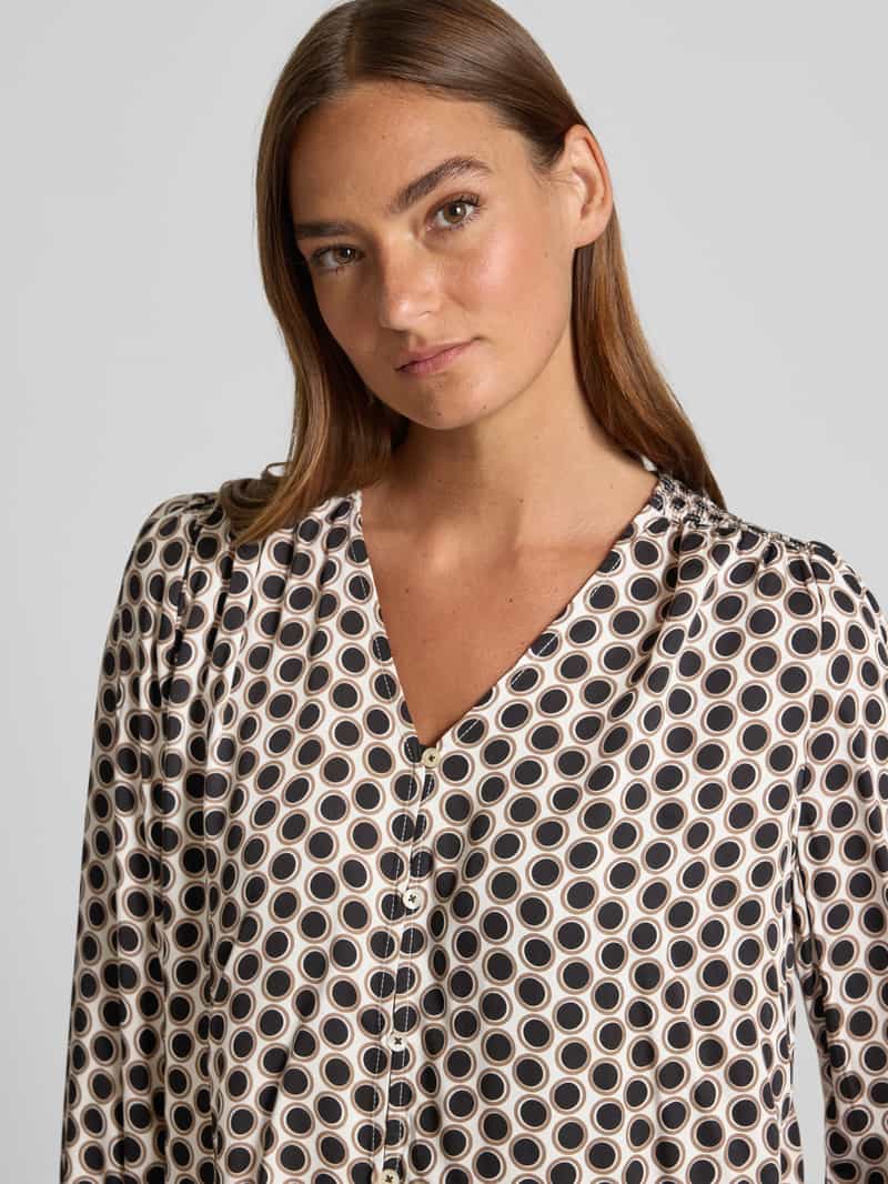 Emily Van den Bergh Regular fit blouse van viscose in all-over look