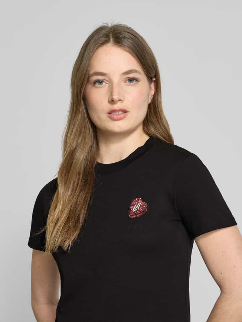 Armani Exchange T-shirt met labelpatch