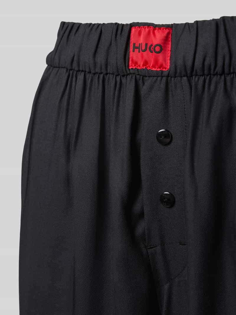 HUGO Loose fit pyjamabroek met labelpatch model 'JADE'