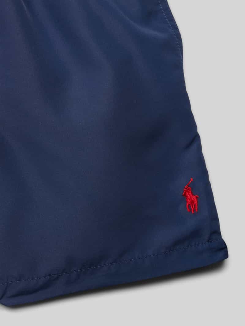 Polo Ralph Lauren Kids Zwembroek met labelstitching model 'TRAVLR'
