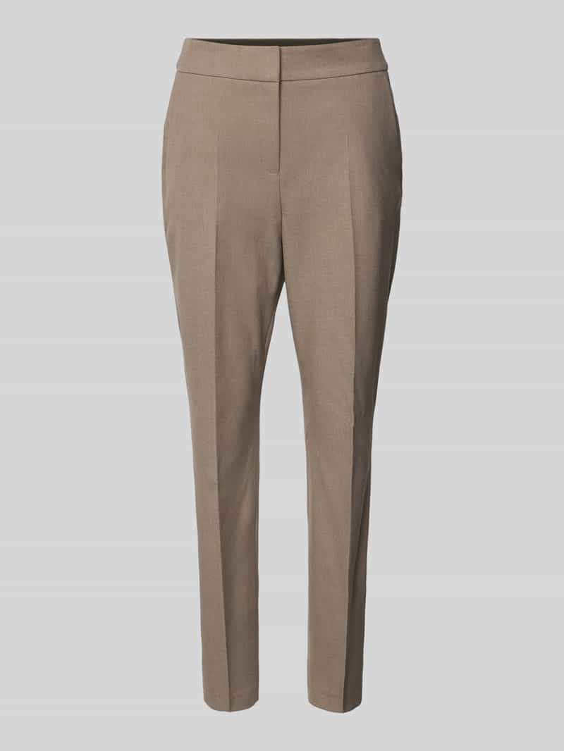 regular fit cigarette-broek met viscose