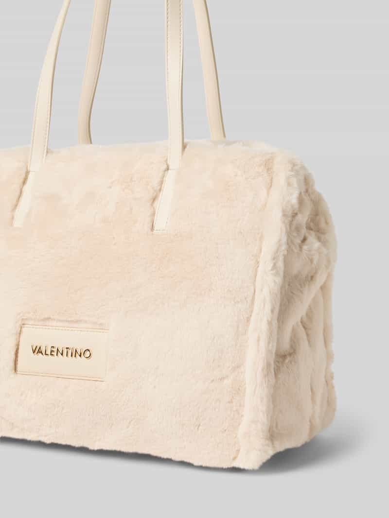 VALENTINO BAGS Shopper van imitatiebont met labeldetail model 'SPECIAL FADIA'