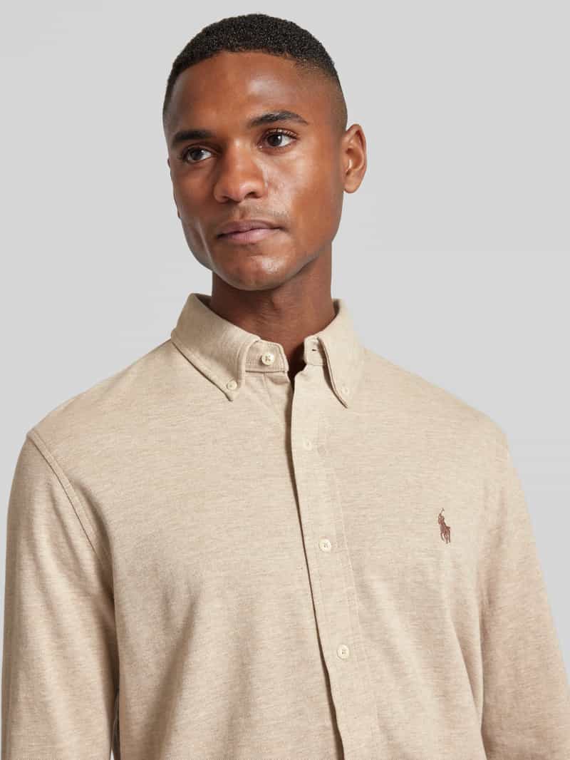 Polo Ralph Lauren Slim fit vrijetijdsoverhemd met logostitching