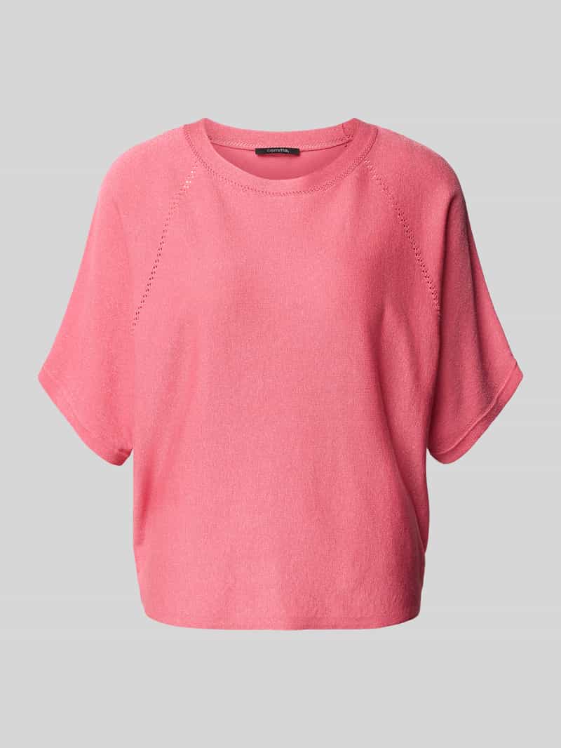 comma Gebreide pullover met ribboorden