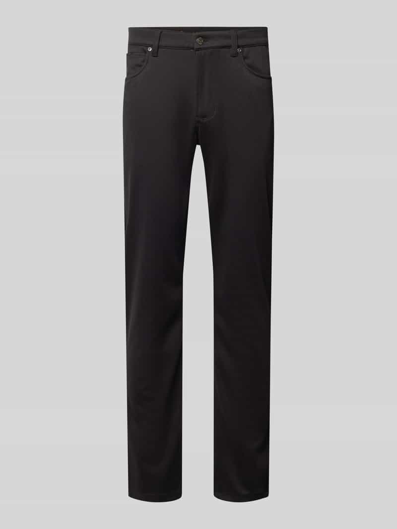 Regular fit stoffen broek met Franse Steekzakken