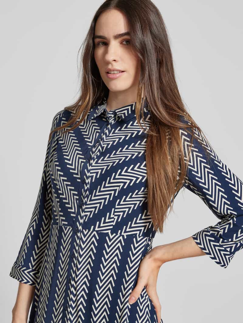 YAS Maxi-jurk met doorknoopsluiting model 'SAVANNA'