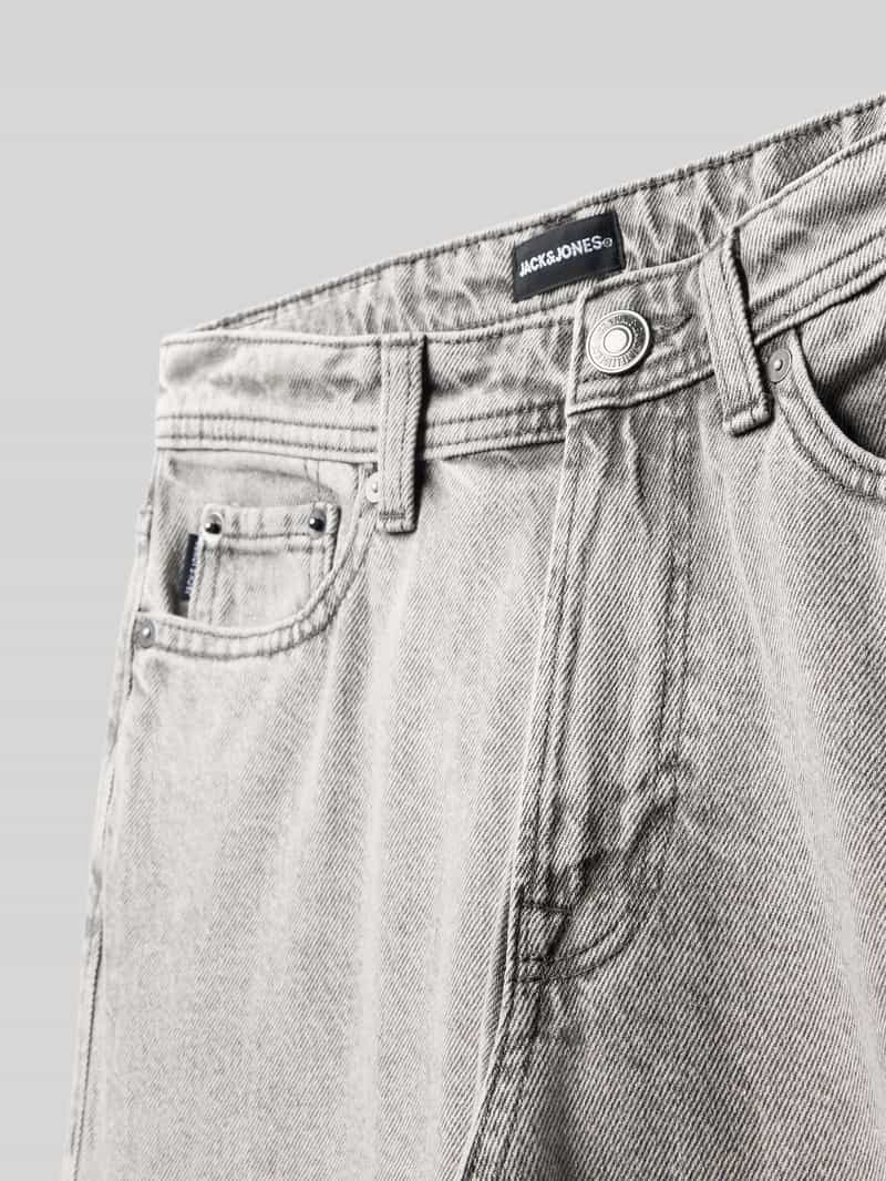 jack & jones Straight fit jeans met logopatch model 'Iron'