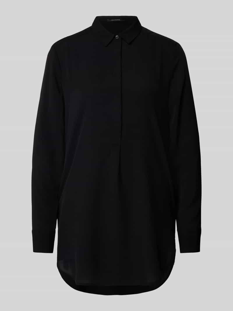 comma Blouse met blinde knoopsluiting