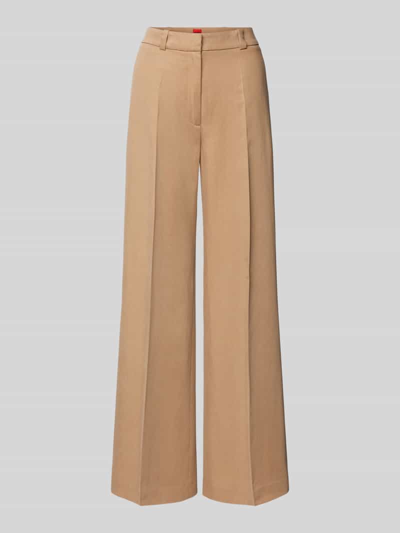 HUGO Relaxed fit stoffen broek in pure lyocell model 'Hasene'