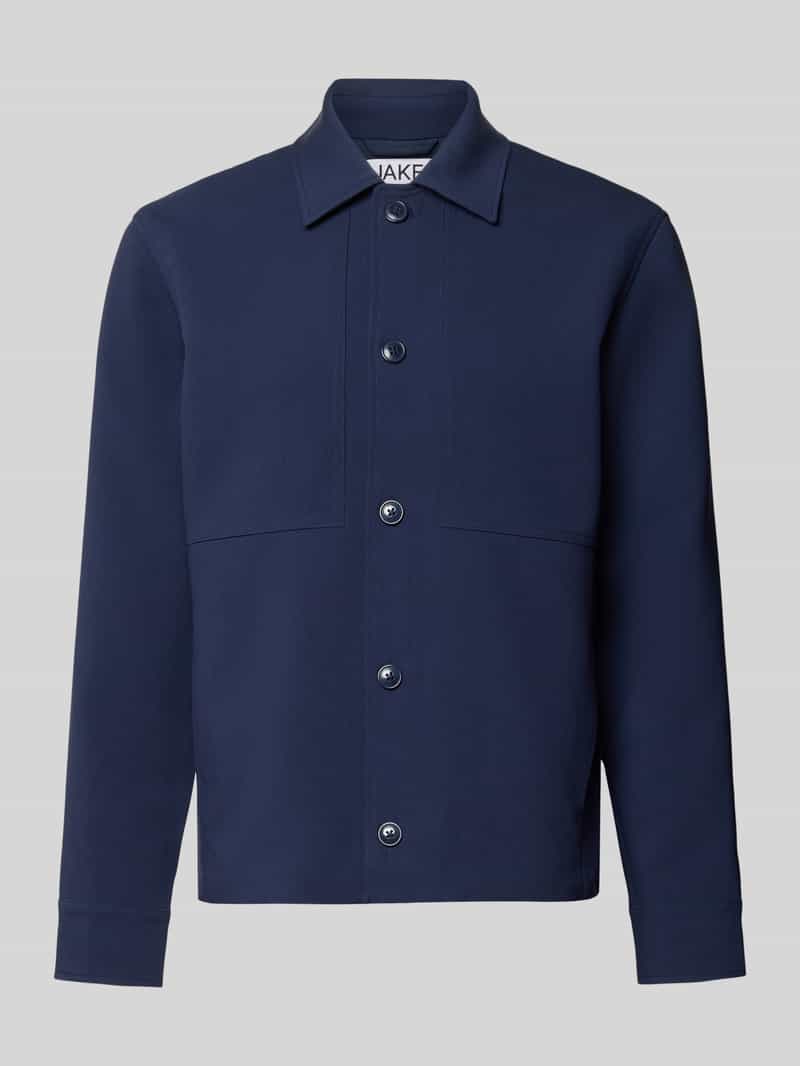Regular fit overhemdjack met met viscose