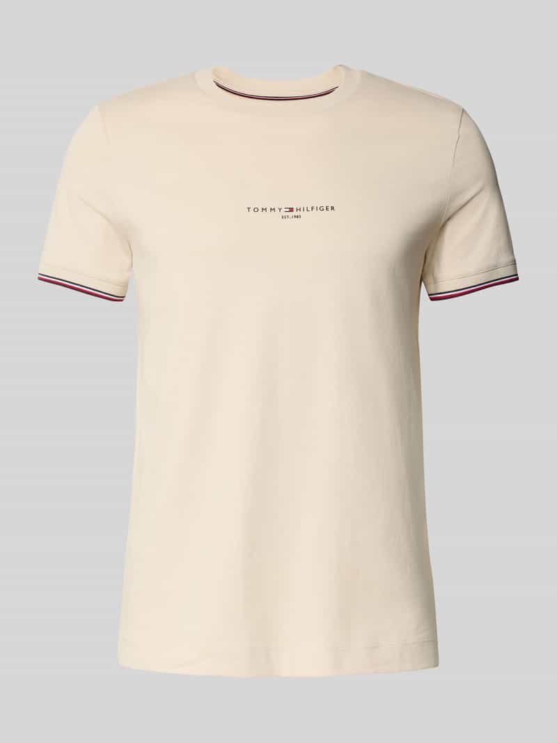 Tommy Hilfiger Slim fit T-shirt van puur katoen