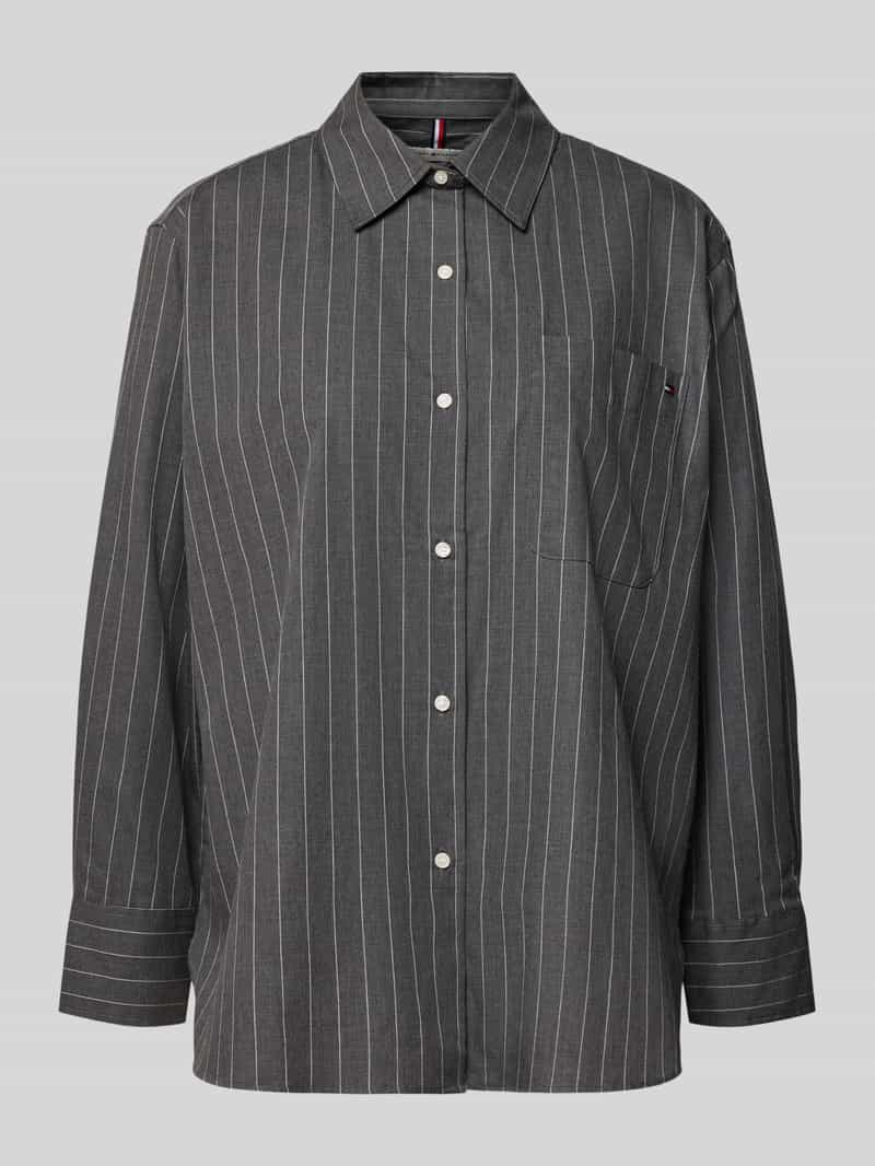 Tommy Hilfiger Regular fit overhemdblouse van puur katoen