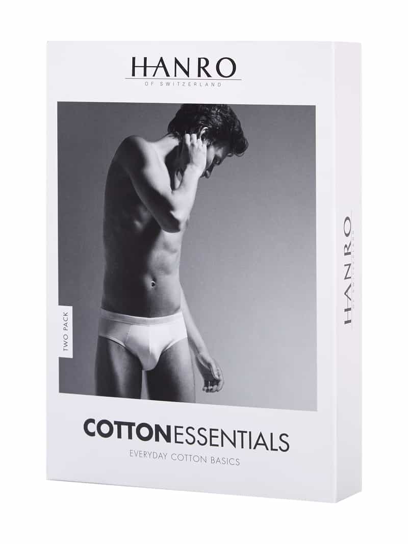 Hanro Slip met labeldetails in een set van 2 stuks