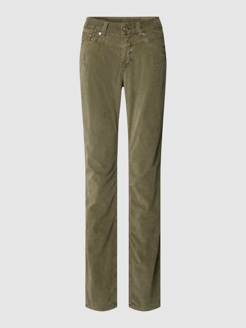 MAC Slim fit corduroy broek met ritszak