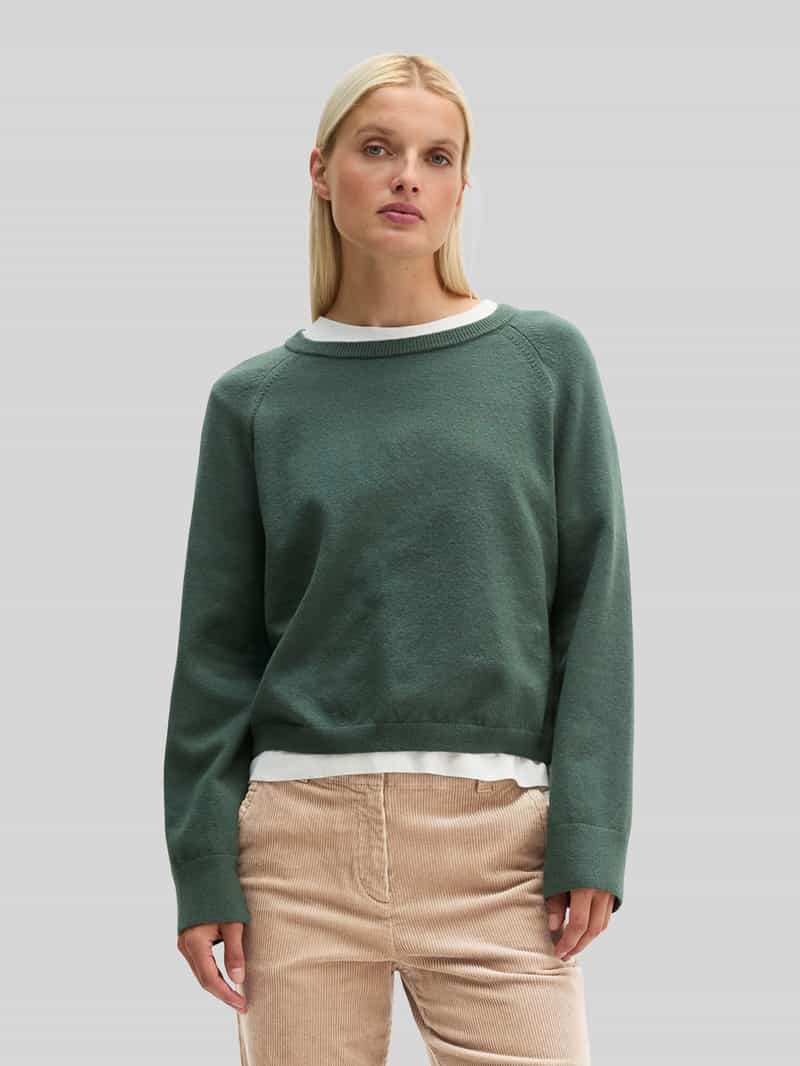 Marc O'Polo Pullover van wol met raglanmouwen