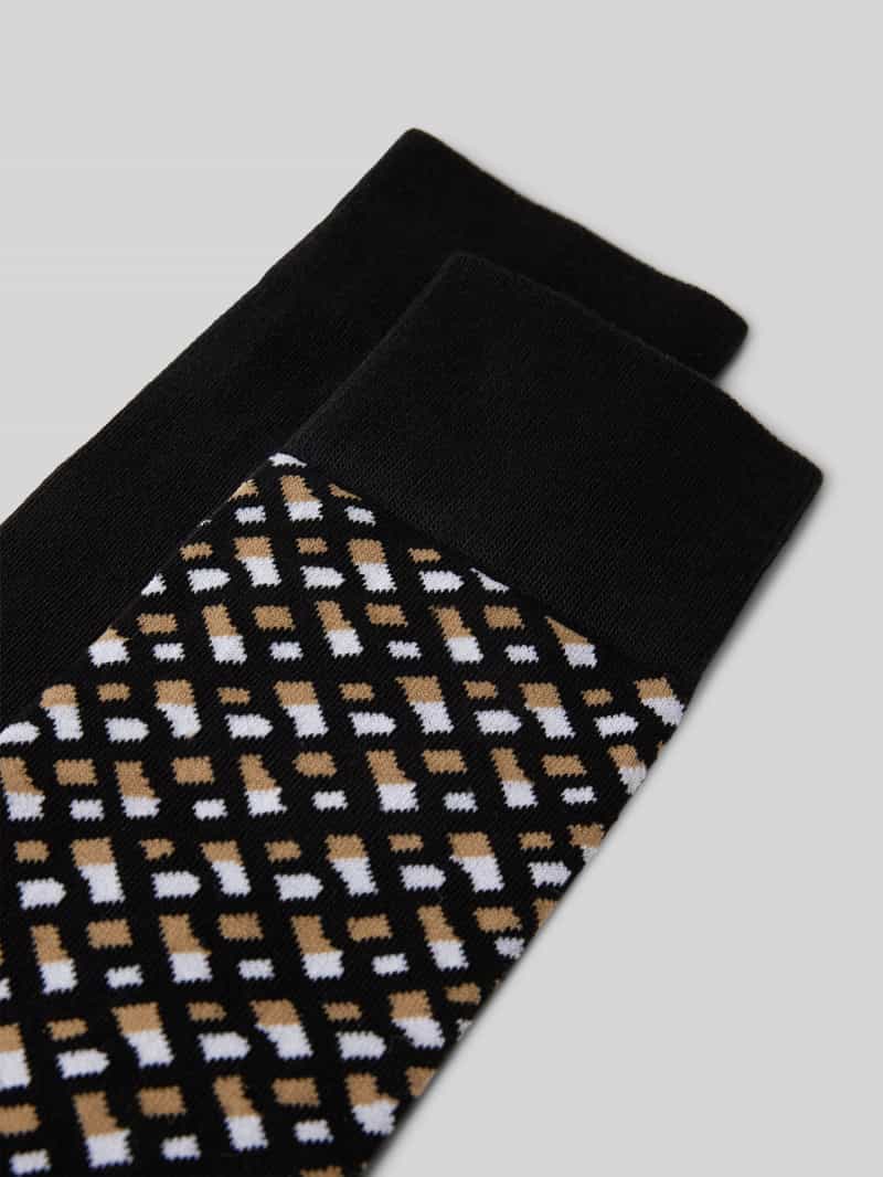 Boss Sokken met labeldetail in een set van 2 paar