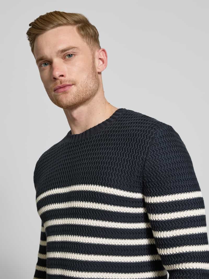 JOOP! JEANS Gebreide pullover met ronde hals model 'Gerono'